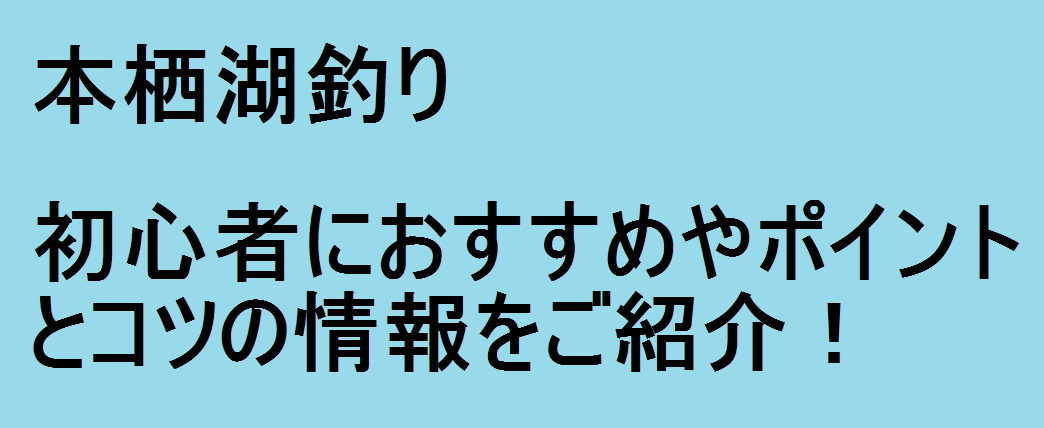 本栖湖釣り 初心者におすすめやポイントとコツの情報をご紹介 釣りパ