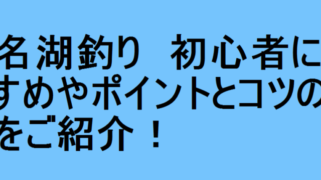 浜名湖釣り 初心者におすすめやポイントとコツの情報をご紹介 釣りパ