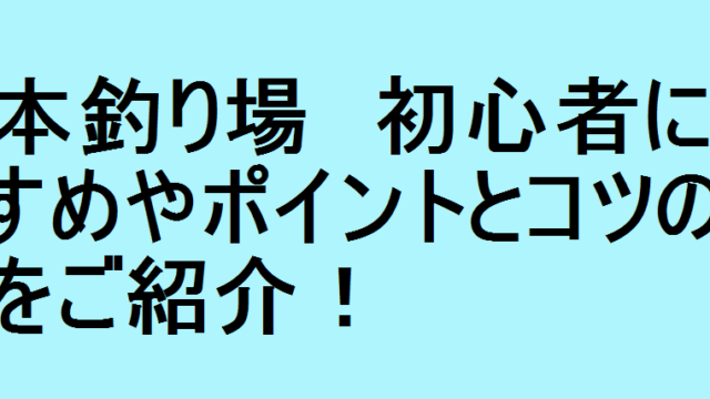 笠岡釣り場 初心者におすすめやポイントとコツの情報をご紹介 釣りパ